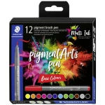 Staedtler pigment brush pen Basic Colours 371 C12-1 fineliner u boji razvrstana  12 St.