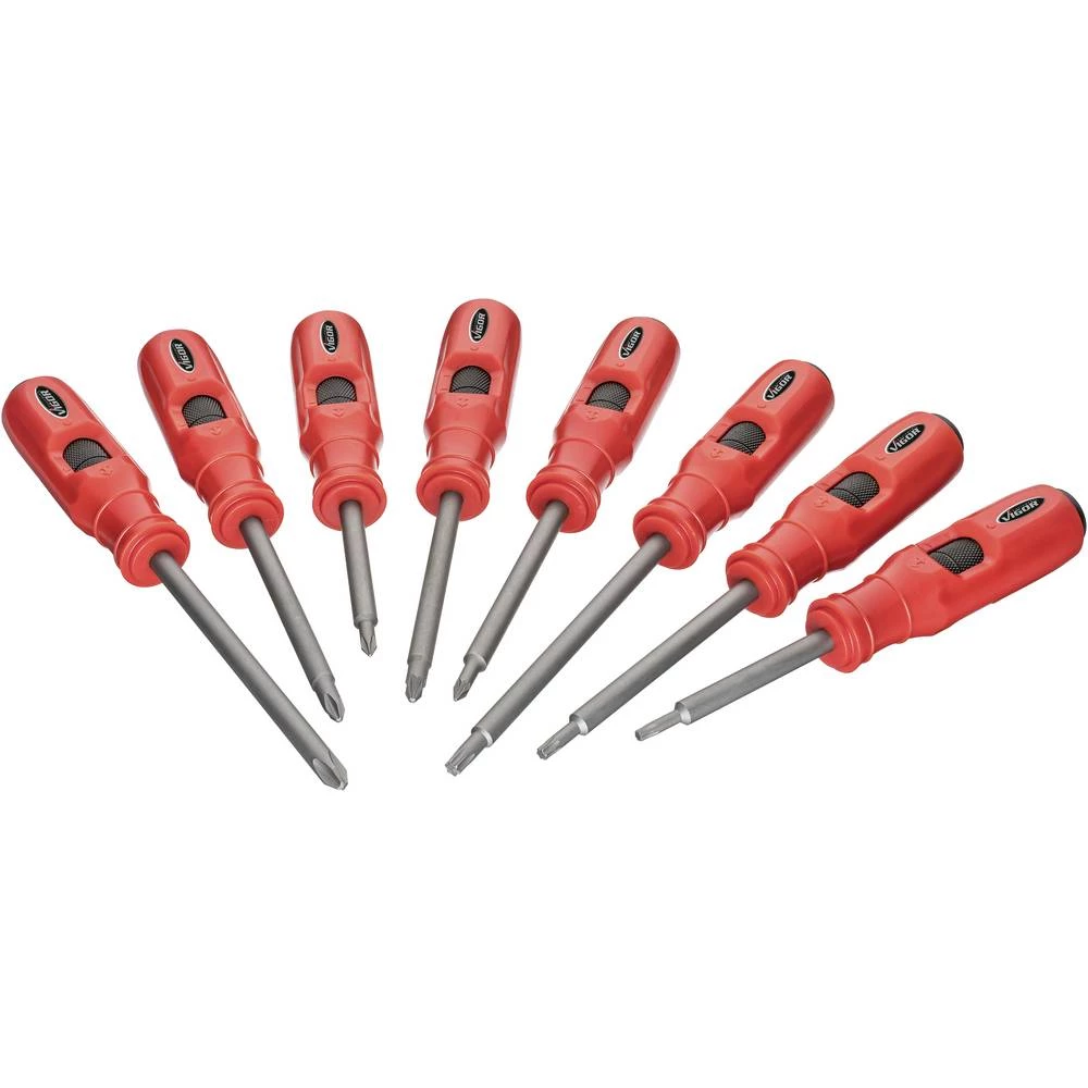 Vigor        V7124        komplet odvijača    PH 1, PH 3, PZ 1, PZ 2, T 20, T 30 slika