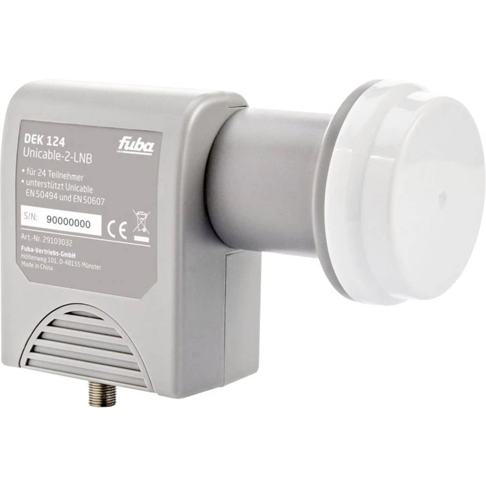 fuba DEK 124 Unicable LNB Broj sudionika: 24 Promjer priključka za prijam: 40 mm Zaštita od vrijemena slika
