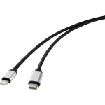 Renkforce USB kabel [1x muški konektor USB-C™ - 1x muški konektor Apple dock lightning] 1.00 m crna boja