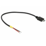 Delock USB kabel USB 2.0 USB-Micro-B utikač, otvoreni krajevi kabela 0.20 m crna 85541