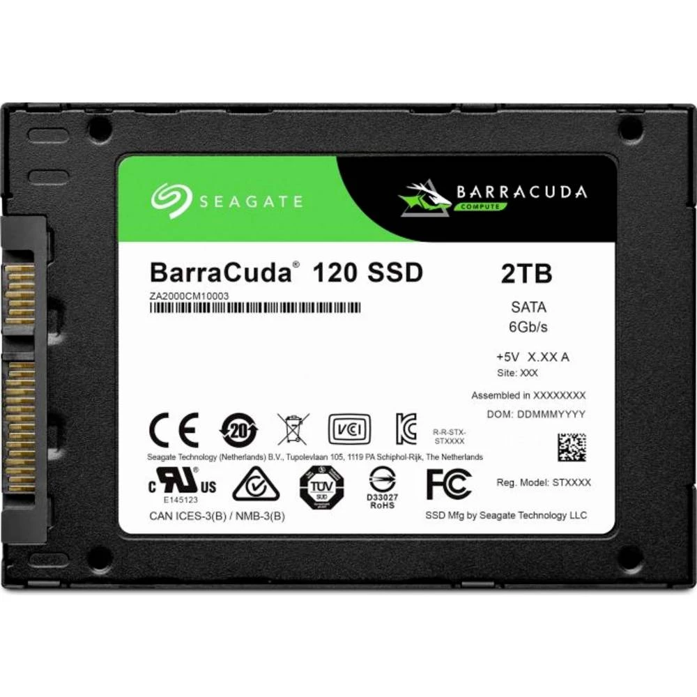 Seagate ZA2000CM1A003 unutarnji SATA SSD 6.35 cm (2.5 ") 2 TB BarraCuda&reg; maloprodaja sata iii slika
