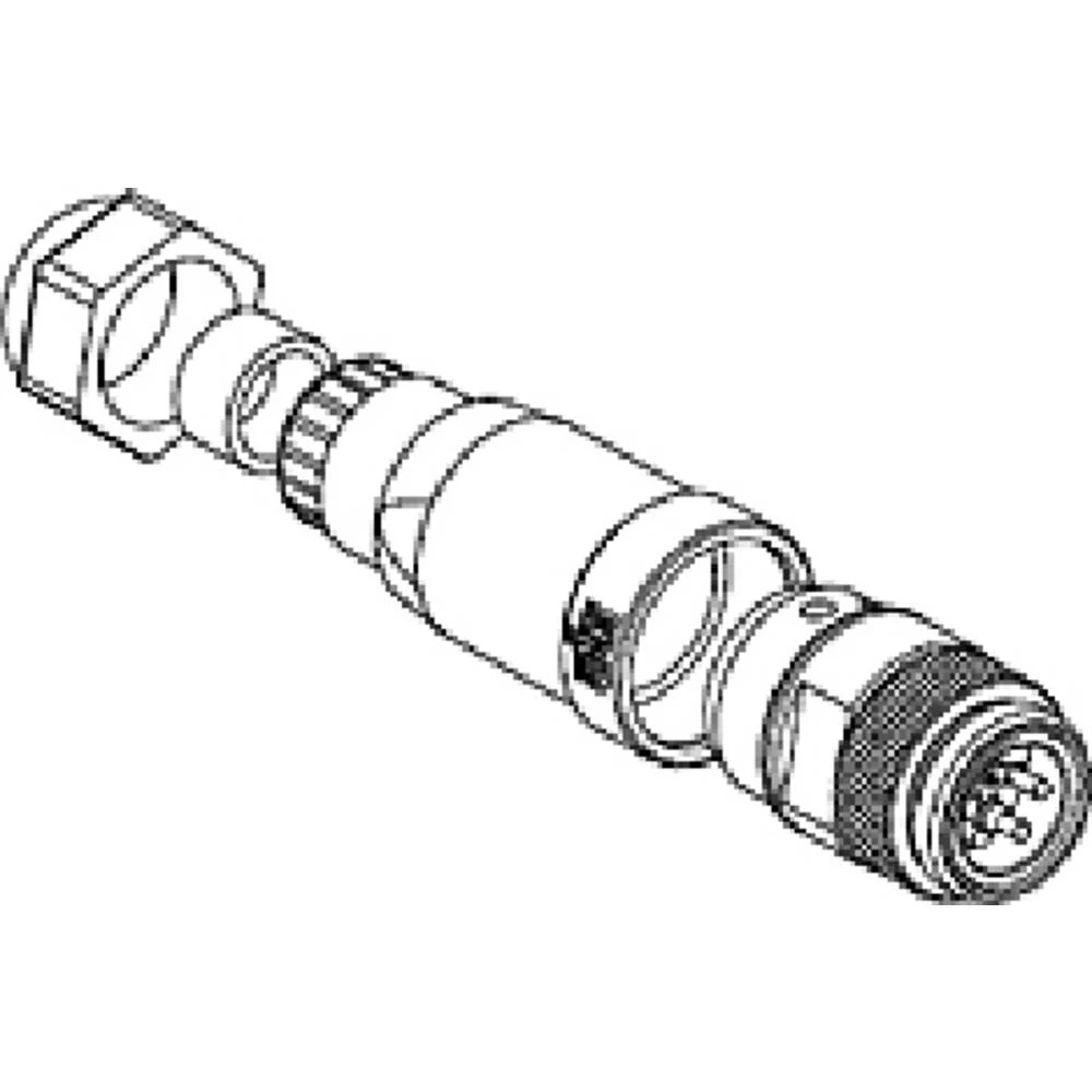Molex 1300170058 Mini-Change Field Attachable, Male Connector, 4 Pole, Cable Range: 5.08-12.19mm Outside Diameter with Ext slika