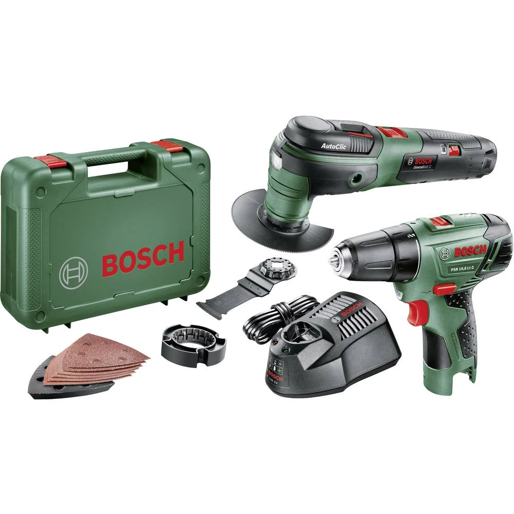 Baterijska višenamjenski alat Uklj. akumulator, Uklj. kofer, Uklj. akumulatorska bušilica-odvijač 12 V 2.5 Ah Bosch Home and Gar slika