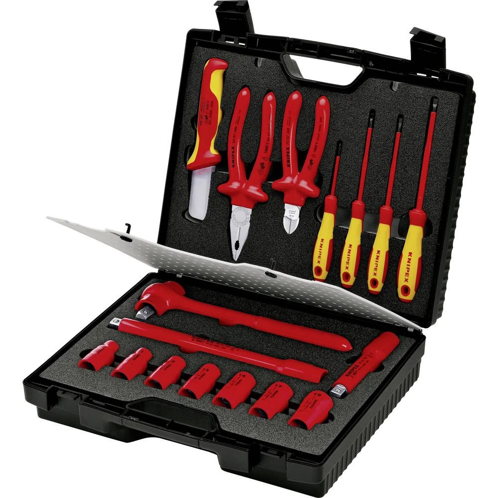 Knipex 98 99 11 set alata električar u kovčegu 17-dijelni slika