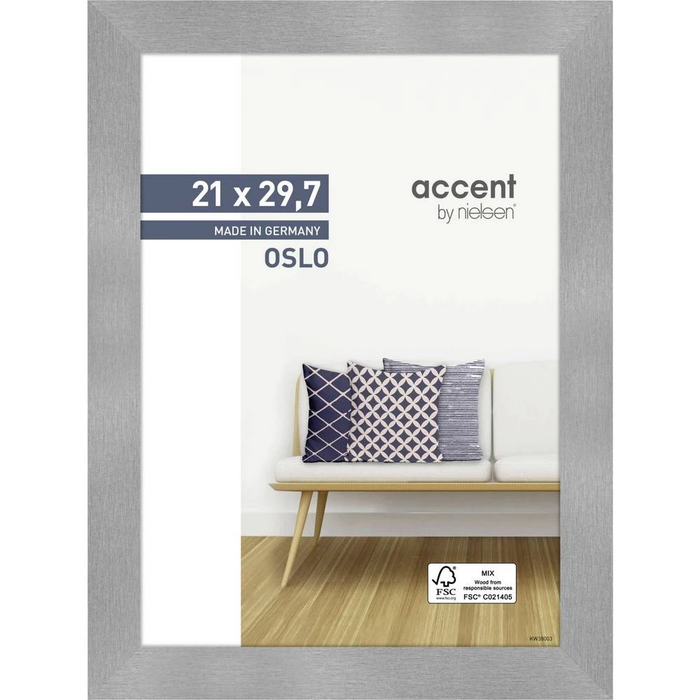 Nielsen Design 299277 izmjenjivi okvir za slike Format papira: din a4 srebrna slika