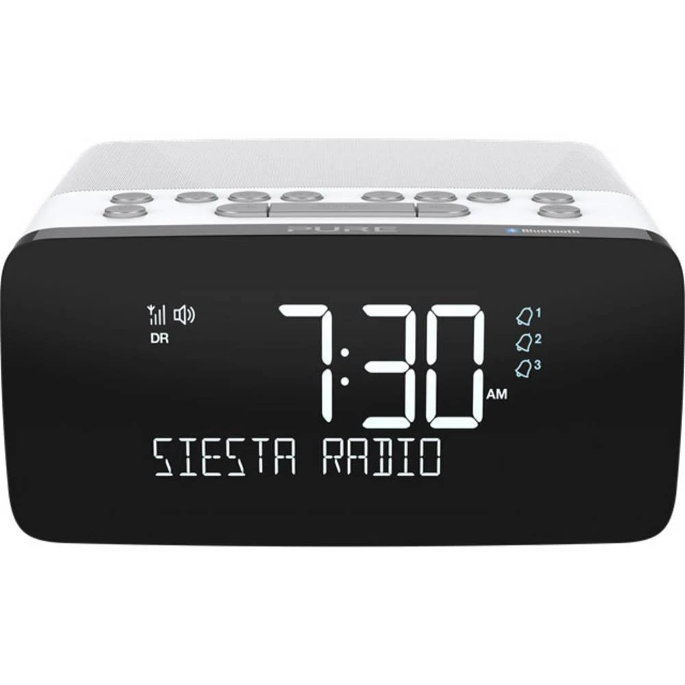 DAB+ (1012) Radio budilica Pure Siesta Charge Bluetooth, USB, UKW Funkcija punjenja baterije Bijela slika