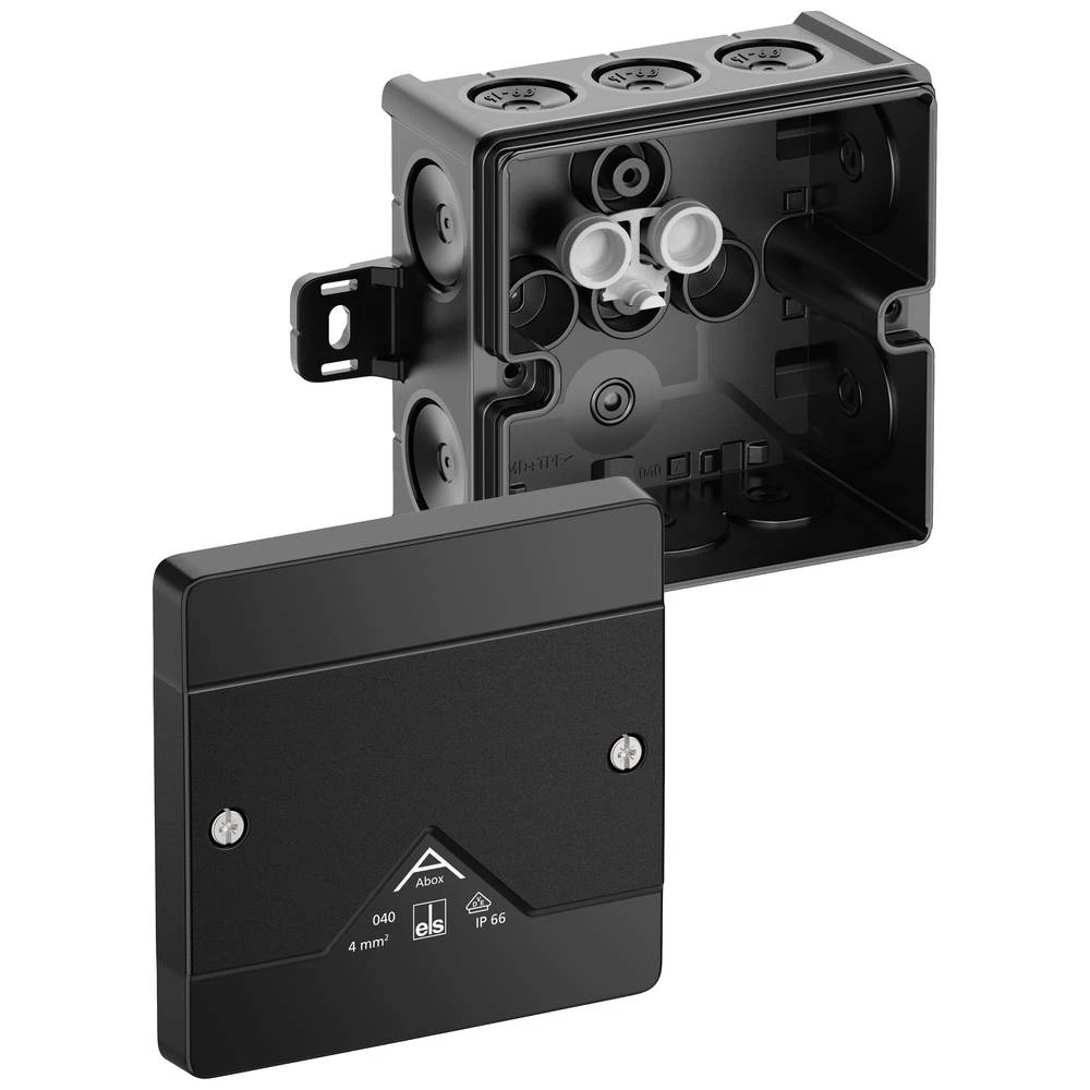 Spelsberg 80400101 razvodna kutija (D x Š x V) 102 x 102 x 57 mm crna IP66 kom. slika