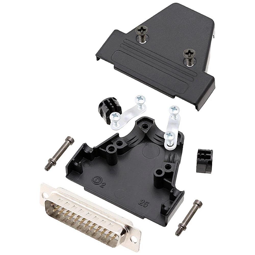 Komplet D-SUB pinskih konektora 180 ° Broj polova: 25 Lemni kup encitech TRI-P-25-DMP-W-K 1 ST slika