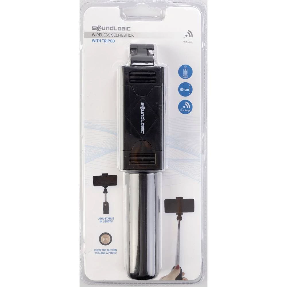 Soundlogic  štap za selfije   crna Bluetooth slika