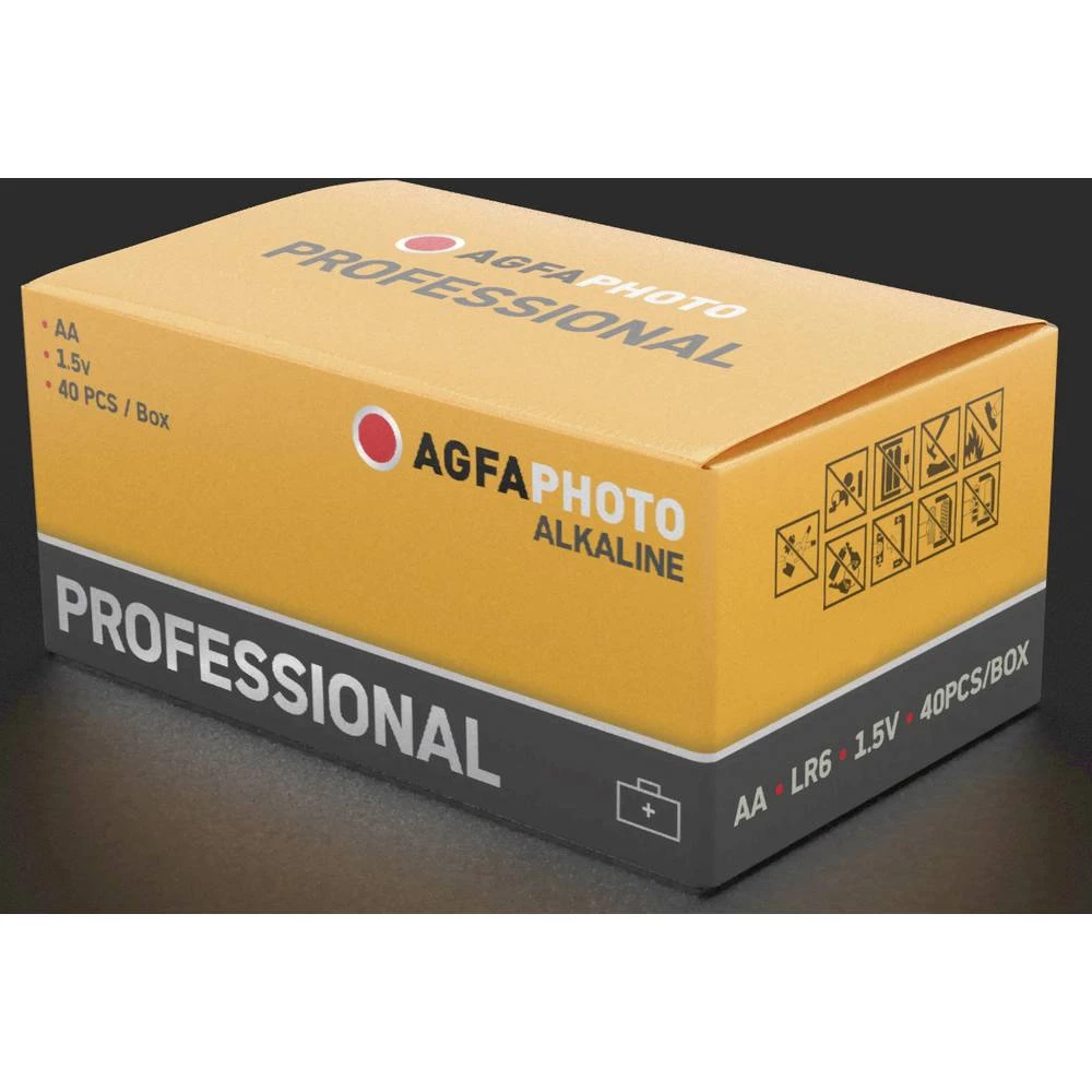AgfaPhoto Professional mignon (AA) baterija alkalno-manganov 1.5 V 40 St. slika