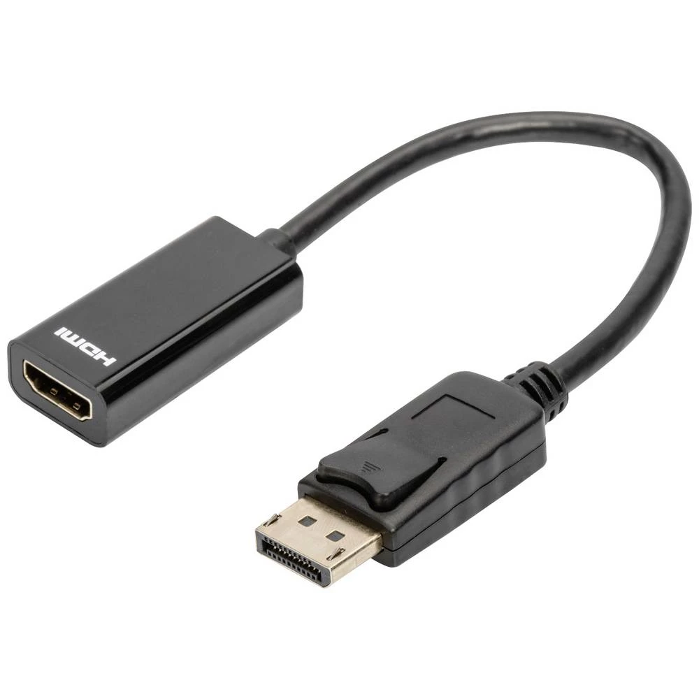 Digitus  adapter DisplayPort utikač, HDMI-A utikač 0.15 m crna AK-990903-002-S  DisplayPort kabel slika