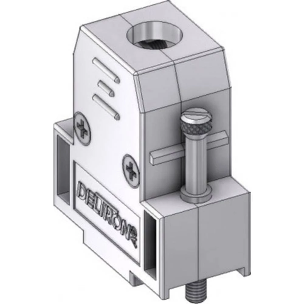 D-SUB kućište Broj polova: 9 Umjetna masa, metalizirana 180 ° Metalna DELTRON SWISS 1 ST slika