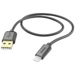 Hama USB kabel za punjenje USB 2.0 Apple Lightning utikač, USB-A utikač 1.50 m crna 00201580