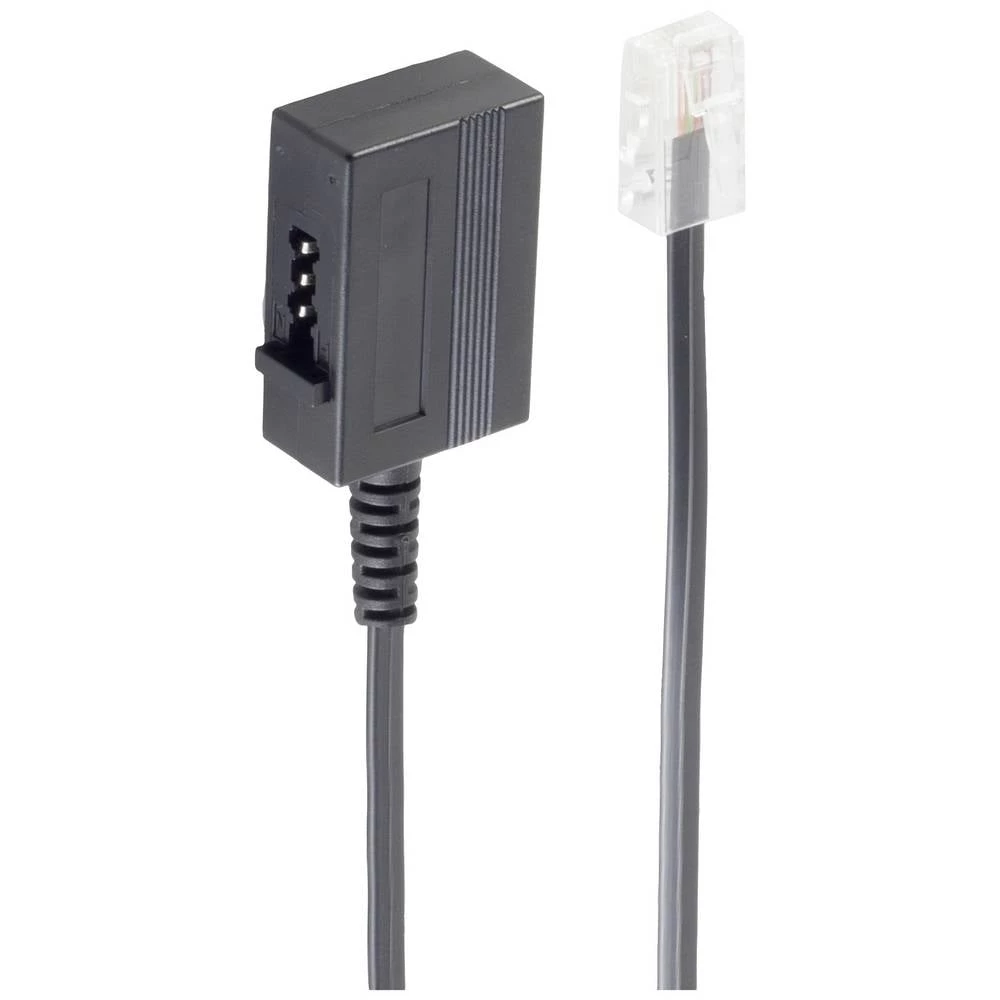 Shiverpeaks telefon adapter [1x RJ45-utikač 8p4c - 1x ženski konektor TAE-U] 0.2 m crna slika