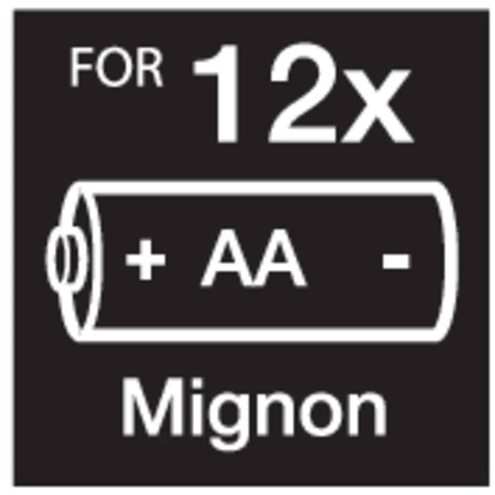 Kutija baterija Mignon (AA), 14500 Basetech AA12-PK (D x Š x V) 85.2 x 51 x 30 mm slika