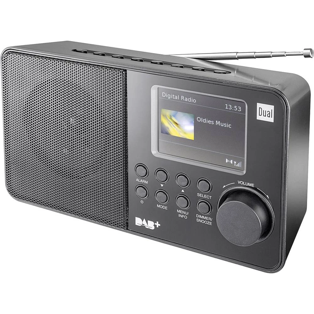 DAB+ (1012) Prijenosni radio Dual DAB 18 C DAB+, UKW Crna slika