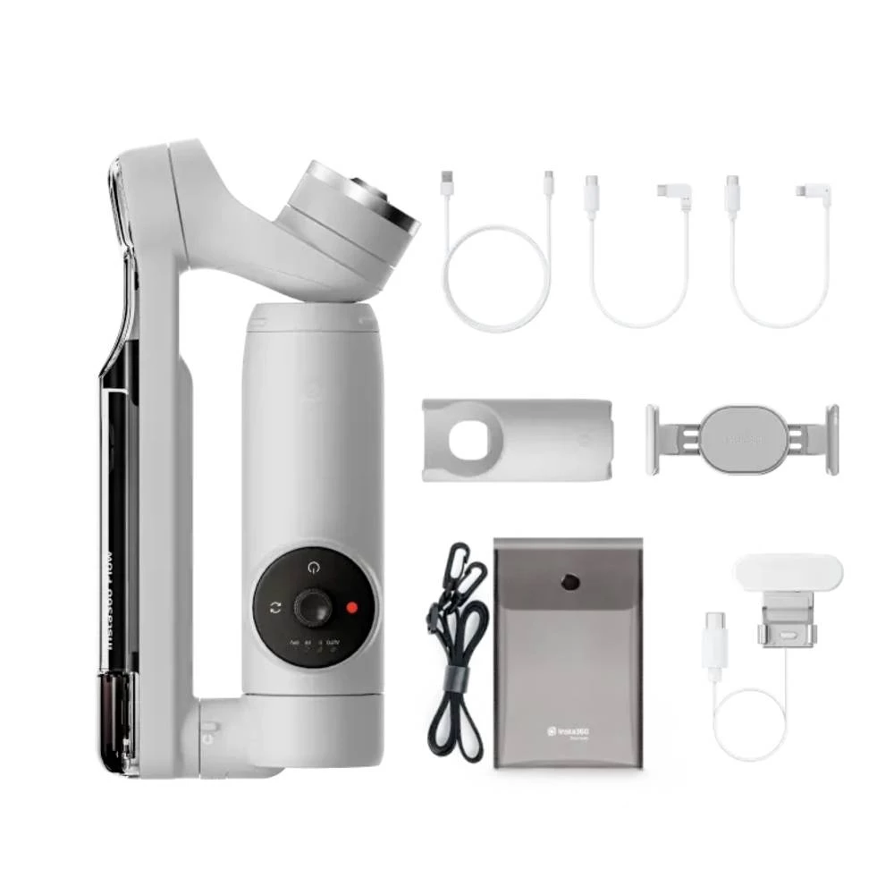 Insta360 Flow Creator Kit električni stabilizator  siva Bluetooth Opteretivost do težine 300 g slika