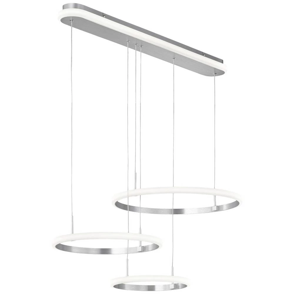 WOFI NEWA 11683 LED viseća svjetiljka 60 W  toplo bijela aluminij (brušeni) boja slika