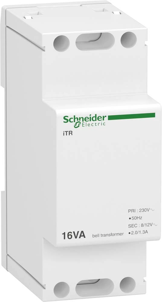 Transformator za zvono 8 V, 12 V, 13 V, 18 V 16 A Schneider Electric A9A15212 slika