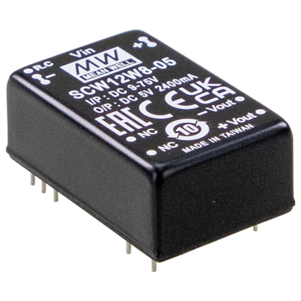 MEAN WELL SCW12W8-09 DC/DC pretvarač 24 V 9 V 1.300 A 12 W Content 1 kom. slika