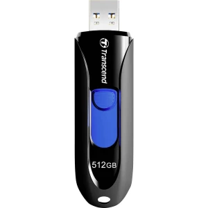 Transcend    JetFlash® 790    USB stick    512 GB    crna, plava boja    TS512GJF790K    USB 3.2 gen. 2 (USB 3.1) slika