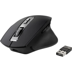 Sygonix Connect    SC-WM-300    bežično, bežični, Bluetooth®    ergonomski miš    optički        crna/siva slika