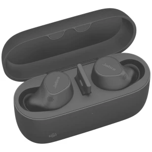 Jabra Evolve2 Buds  In Ear slušalice Bluetooth® stereo crna smanjivanje šuma mikrofona, poništavanje buke kutija za punjenje, utišavanje mikrofona, indukcija slika
