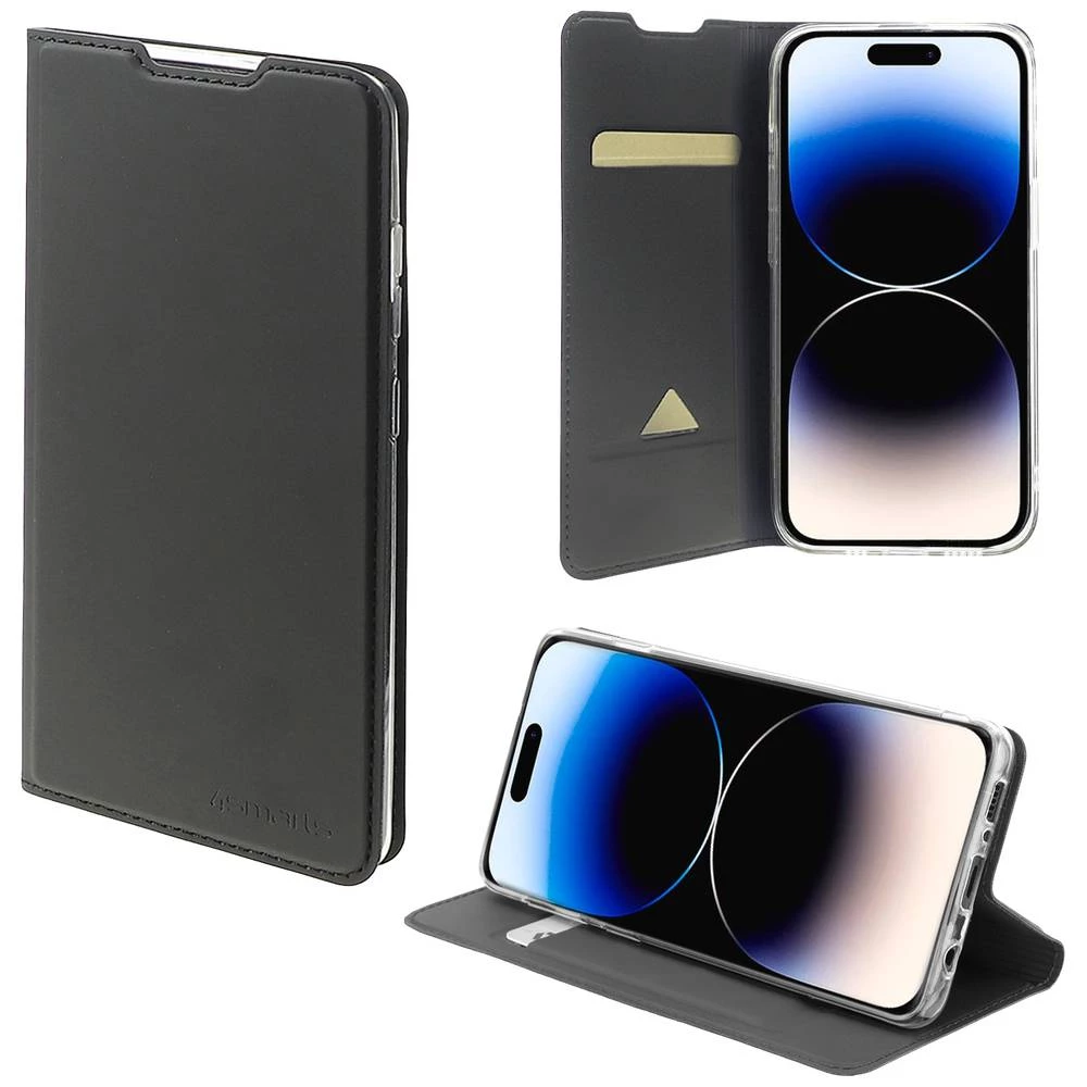 4Smarts Flip Case Urban Lite knjižica Apple iPhone 15 Pro Max crna funkcija stalka slika