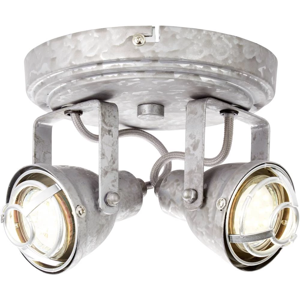 Stropni reflektor LED GU10 8 W Brilliant Bente 26324/43 Cink (starinska) slika