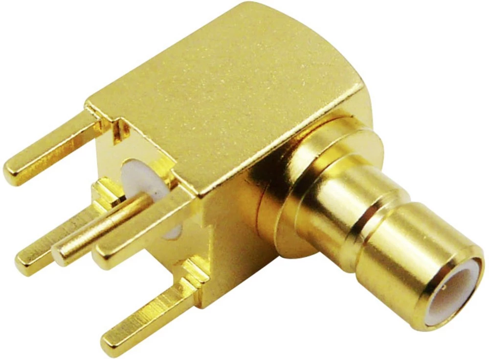 SMB konektor Ugradbeni muški konektor, horizontalni 50 Ohm TRU COMPONENTS 1 ST slika