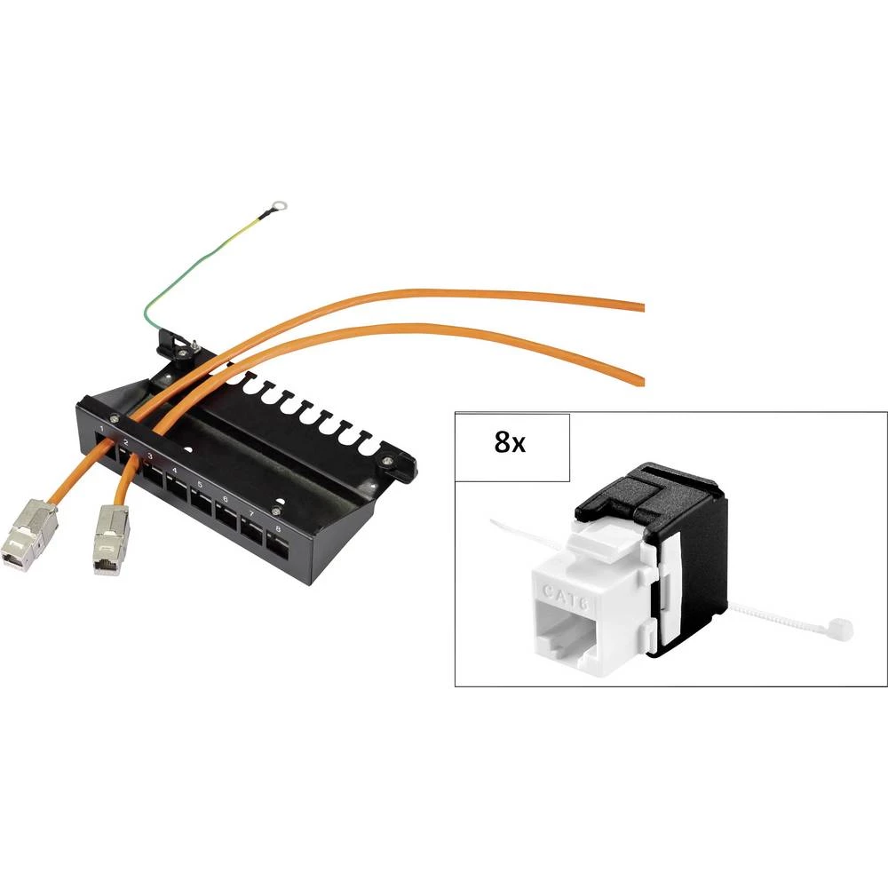 8 ulaza Mreža Patch box Renkforce WF CAT 6 1 HE slika