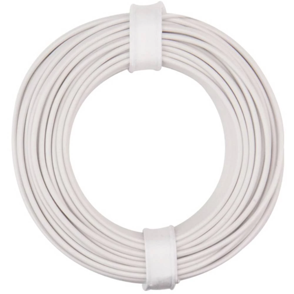 Donau Elektronik 125-015 pletenica  1 x 0.25 mm² bijela 10 m slika