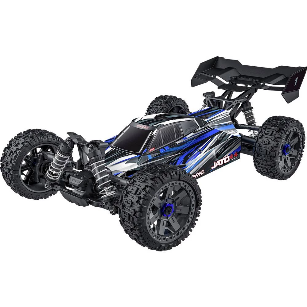 Traxxas Jato 4X4 BL-2s plava boja bez četkica 1:8 RC model automobila električni buggy pogon na sva četiri kotača (4wd) slika