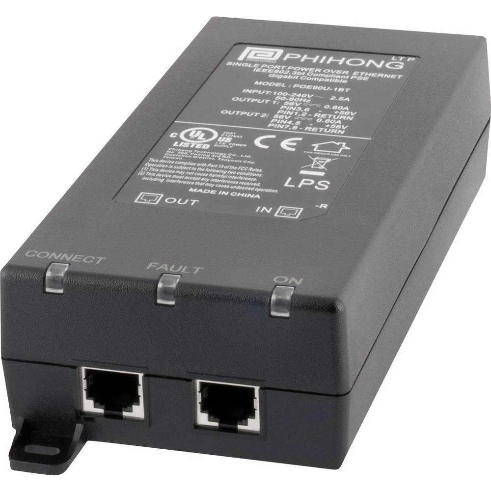 PoE injektor IEEE 802.3bt Phihong POE90U-1BT slika