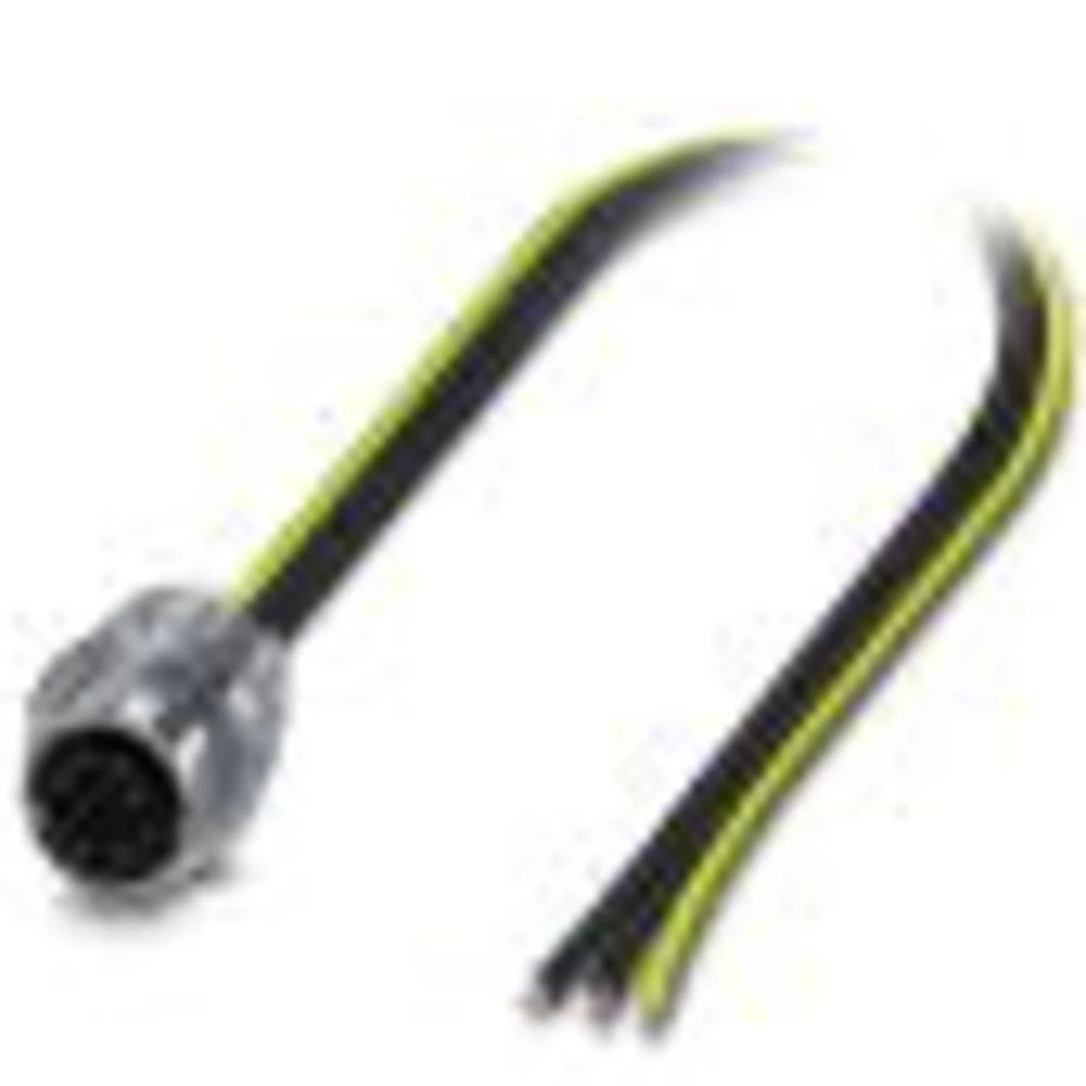 Ugradbeni konektor za senzor/aktivator M12 0.50 m Broj polova: 3 Phoenix Contact 1411654 SACC-E-M12FSS-3P-M16/0,5 PE 1 ST slika