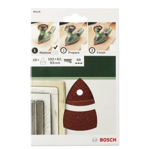 Bosch Accessories 2609256A63 Višenamjenski brusni papir S čičkom, Perforiran Granulacija 80 (D x Š) 102 mm x 62.93 mm 10 ST slika