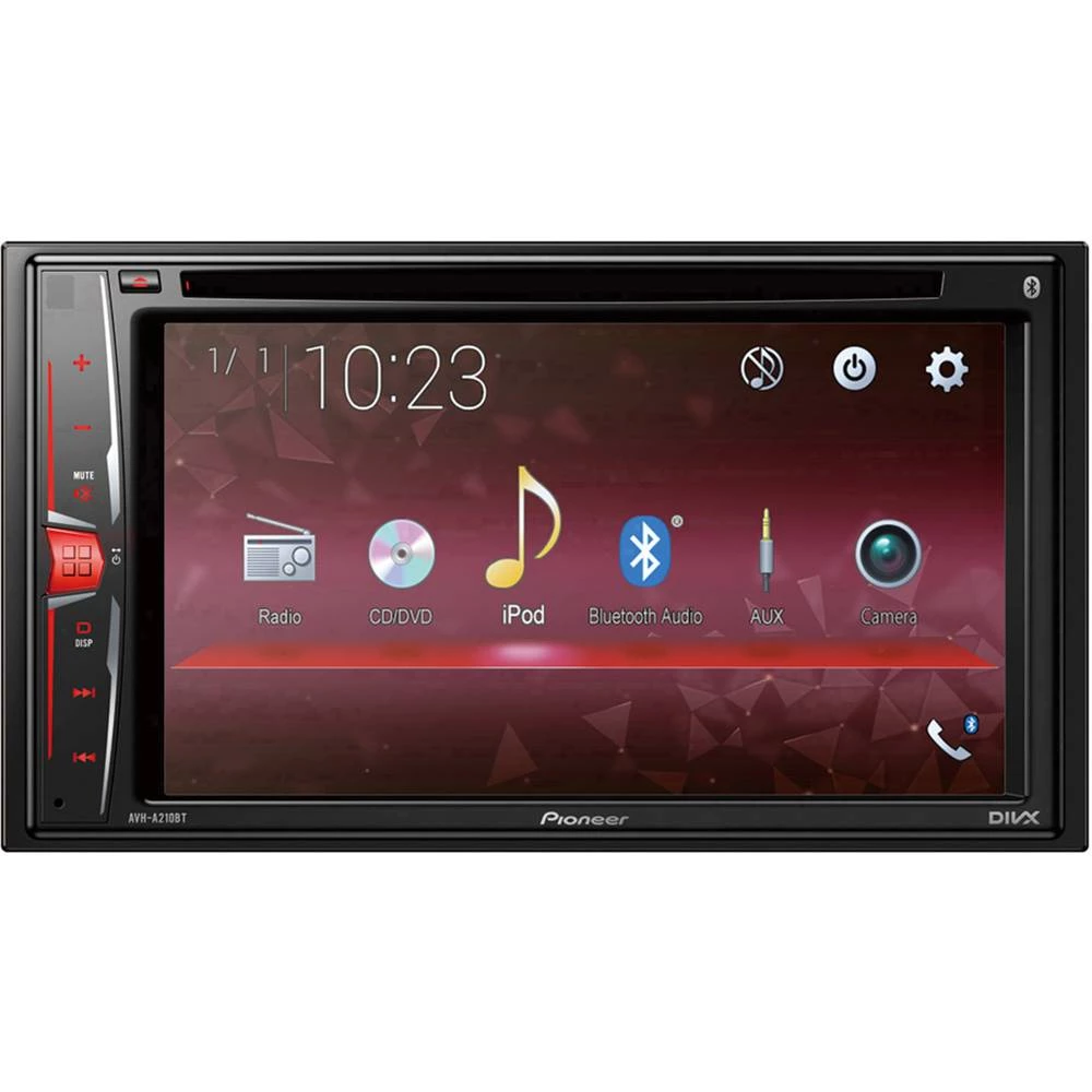 Pioneer AVH-A210BT Dvostruki DIN multimetijski player Bluetooth® telefoniranje slobodnih ruku, Priključak za stražnje kamere slika