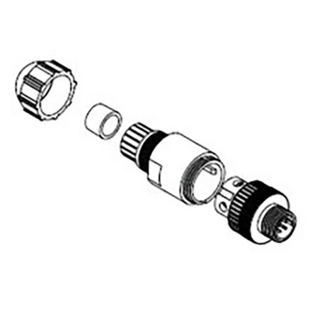 Molex 1200710044 Micro-Change (M12) Single Keyway with PG7 Cable Fitting, 90° Angle Female, 5 Poles, Cable Diameter 3.30-6 slika