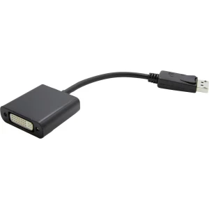 Value DisplayPort priključni kabel 0.15 m 12.99.3133 crna [1x muški konektor displayport - 1x ženski konektor dvi, 24 + slika