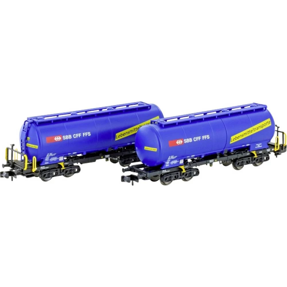 Hobbytrain H23485 N 2 dijela Silosni automobil Uacs plavi "Hrana" SBB-a slika