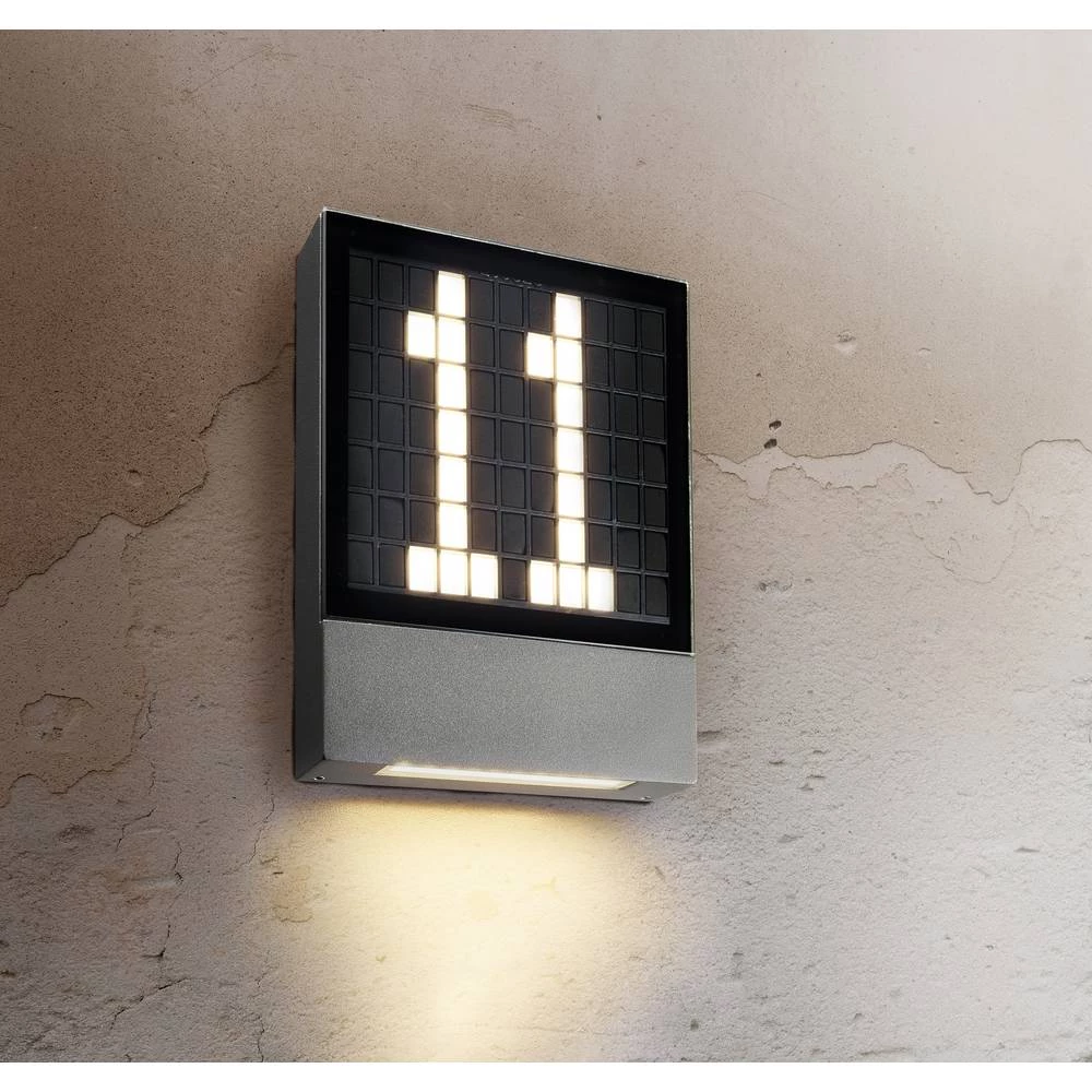 Heitronic PAVIA 500597 LED vanjsko zidno svjetlo 4.5 W toplo bijela crna slika