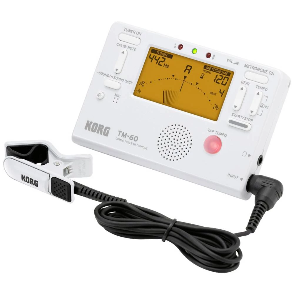 KORG TM-60C prijemnik za gitaru bijela slika