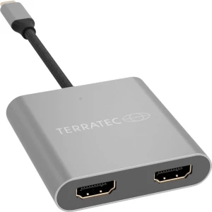 Terratec 306697 USB-C adapter [1x muški konektor USB-C™ - 1x ženski konektor HDMI] siva slika