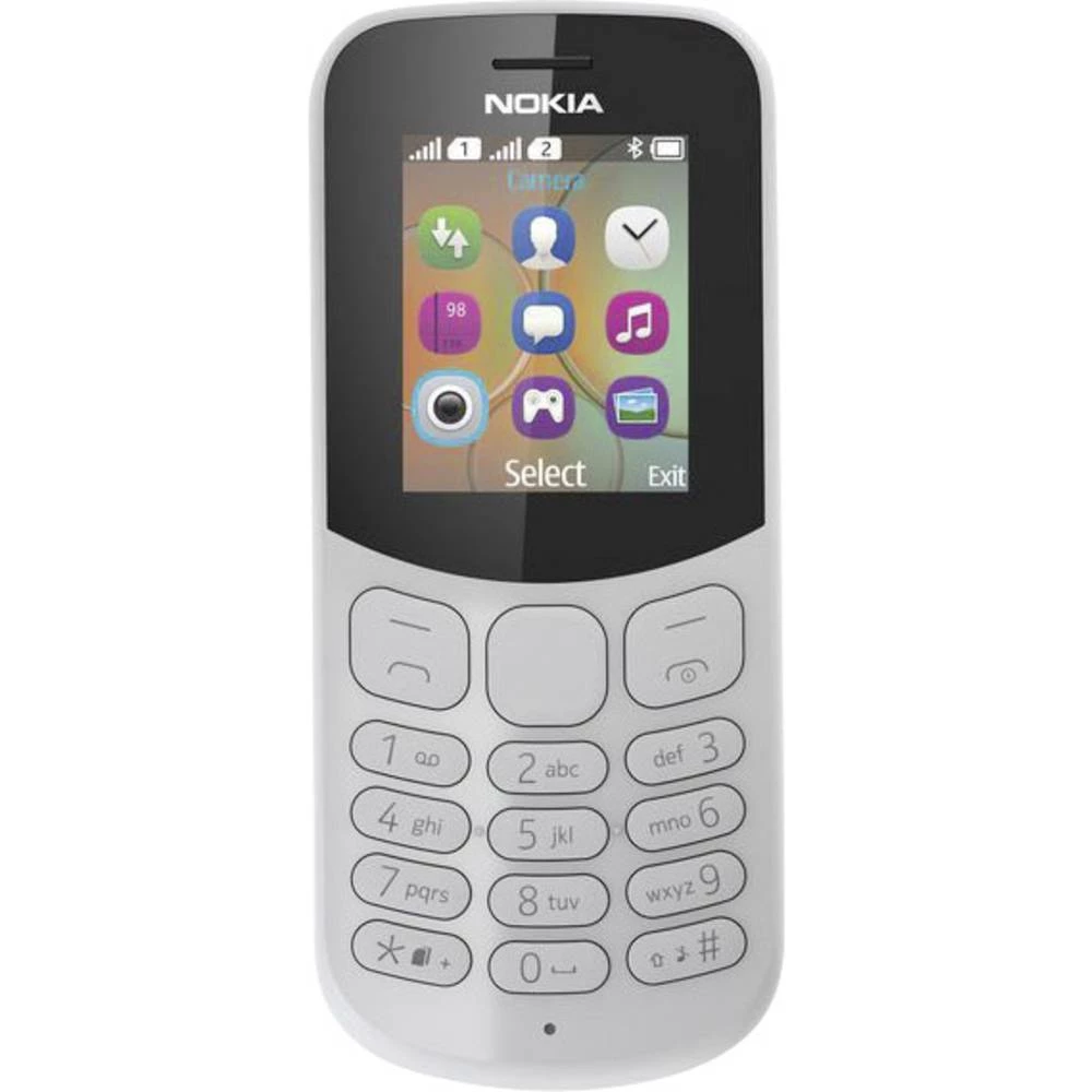 Nokia 130 Dual SIM mobilni telefon Siva slika