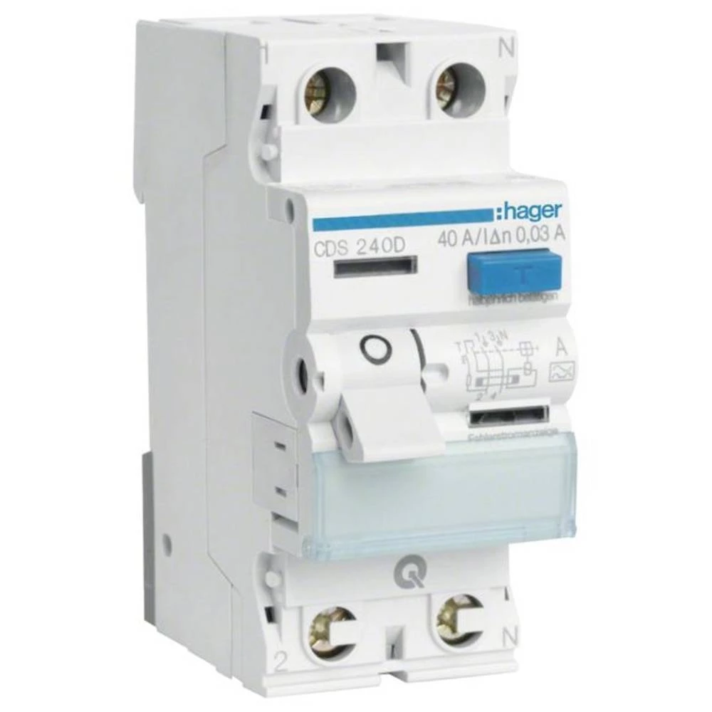Hager CDS240D CDS240D FID zaštitna sklopka  A   2-polni 40 A 0.03 A 230 V slika