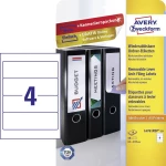 Avery-Zweckform L4761REV-10 61 x 192 mm Papir Bijela 40 ST Ponovno ljepljenje Naljepnice za datoteke Tinta, Laser, Kopija