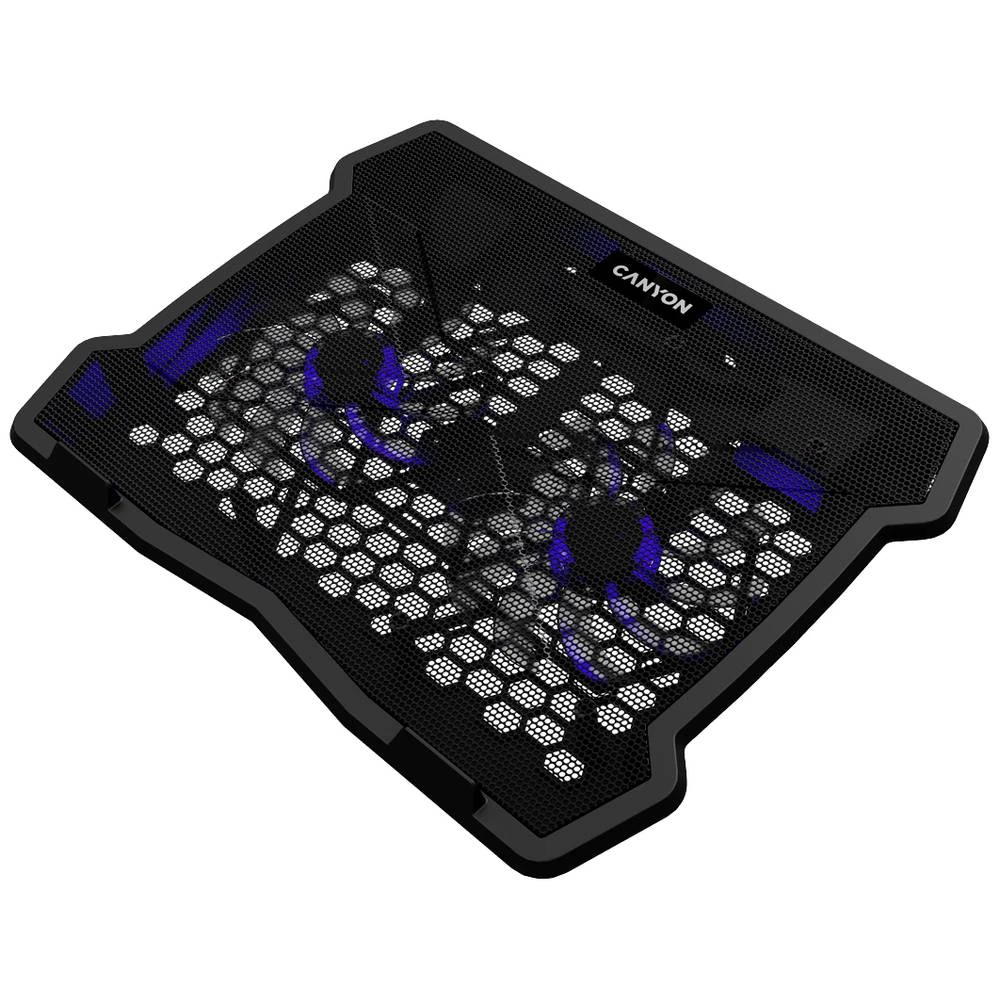 Podloga za hlađenje prijenosnog računala Canyon NS03 39,6 cm (15,6&quot,) 1000 RPM crna Canyon NS03 stalak za prijenosno računalo s funkcijom hlađenja slika