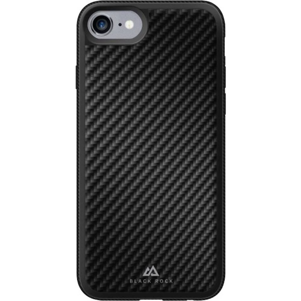 Black Rock Material Case Real Carbon Stražnji poklopac za mobilni telefon iPhone 6, iPhone 6S, iPhone 7, iPhone 8 Crna slika