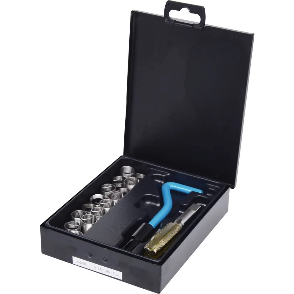 KS Tools 150.6140 Set za popravak navoja od nehrđajućeg čelika M14x1,25mm, 17 kom slika